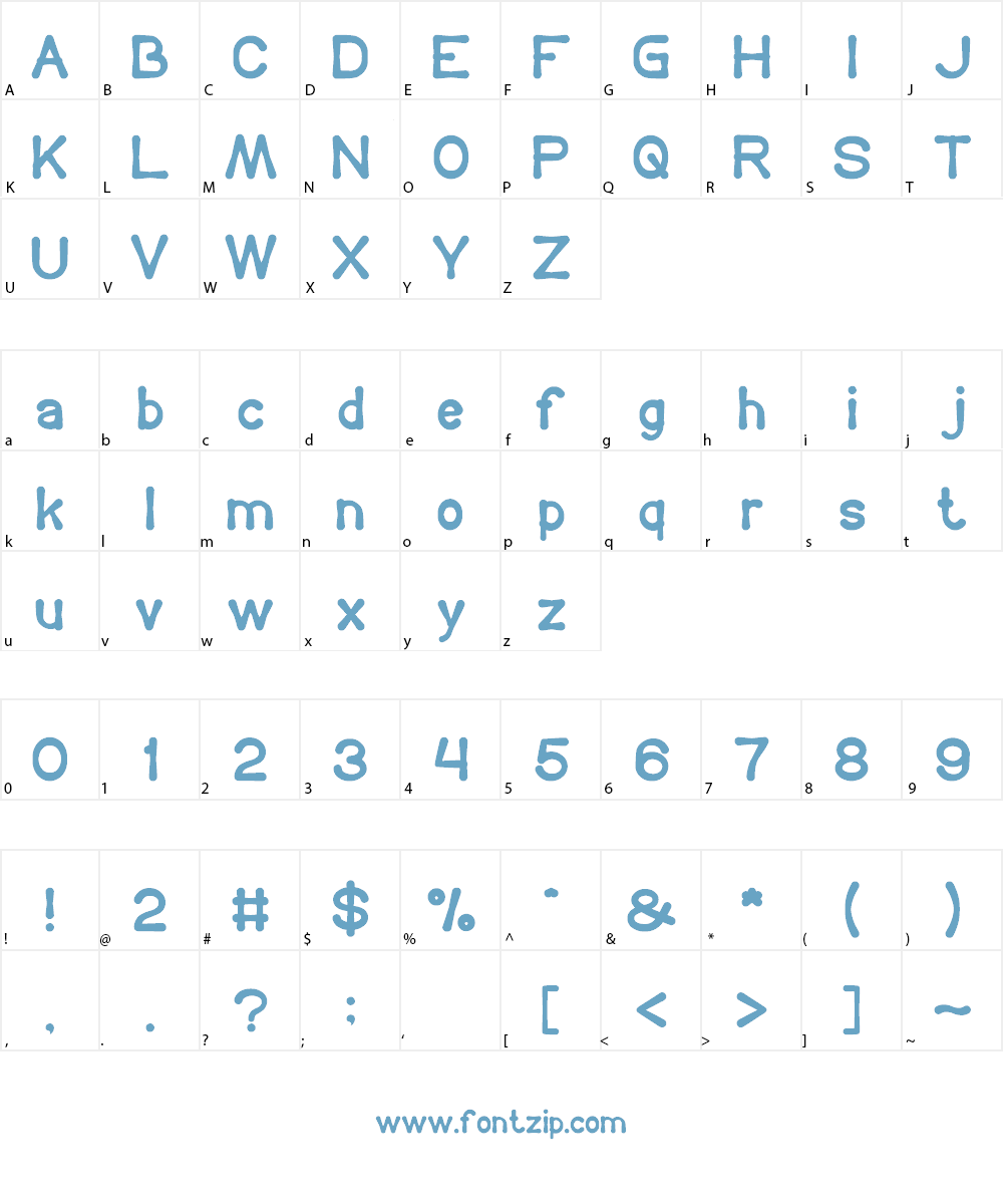 COFFEE TIME Font Character